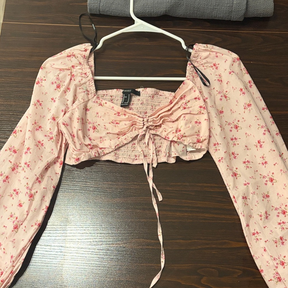 Forever 21 Pink Floral Blouse